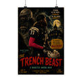 The Trench Beast — Vintage Football Horror Poster