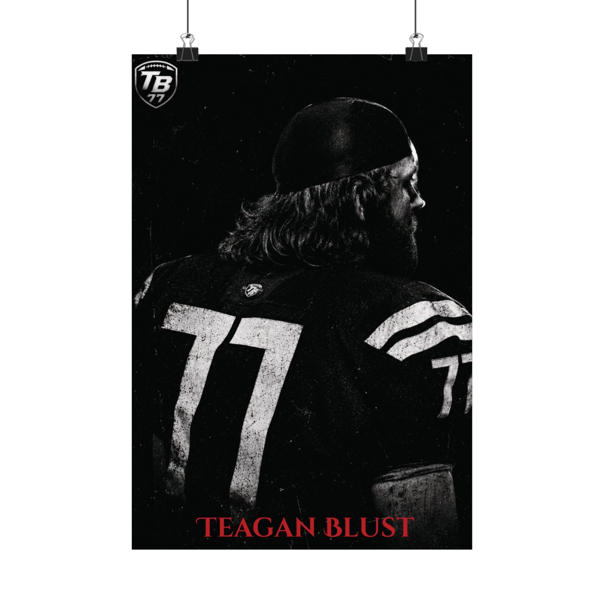 Teagan Blust B&W Poster